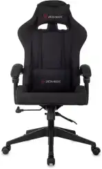 Кресло игровое Zombie Predator черный Neo Black с подголов. крестов. пластик