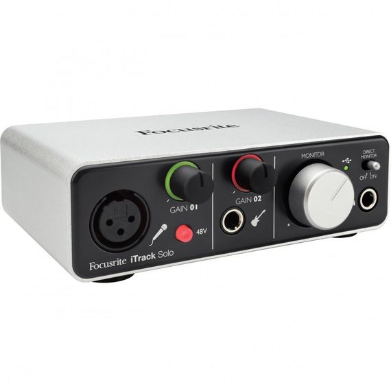 FOCUSRITE iTrack Solo (Lightning), микрофонный предусилитель