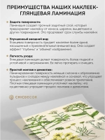 Наклейка интерьерная на холодильник Гербарий
