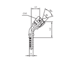 Фитинг DN 10 DKM (Г) 16x1.5 (45)