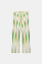 ДЖИНСЫ TRF WIDE LEG В ПОЛОСКУ С НИЗКОЙ ПОСАДКОЙ — ZARA