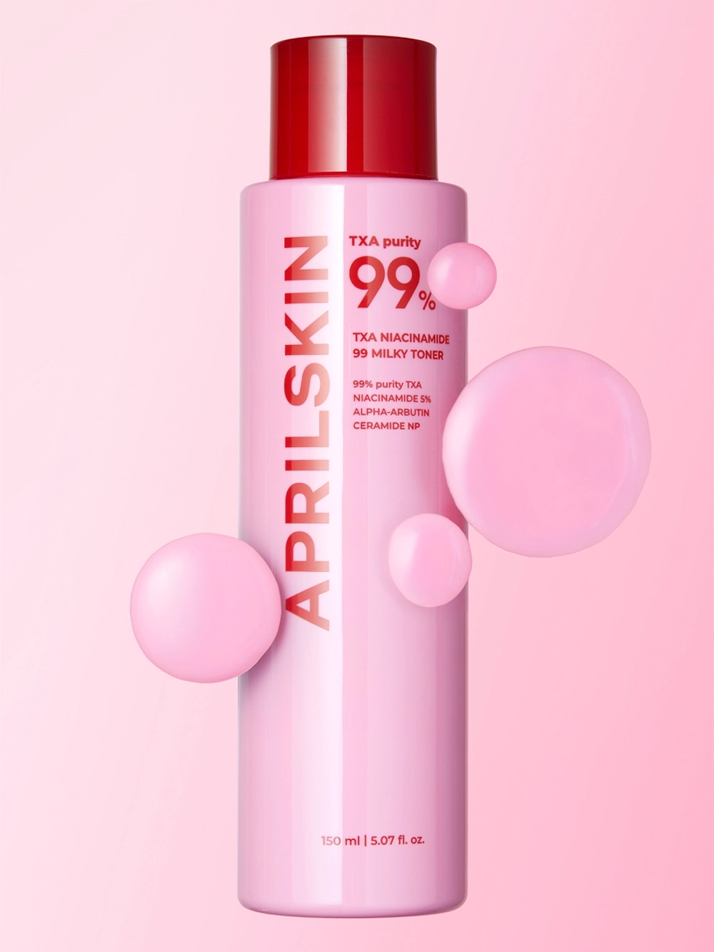 APRILSKIN Осветляющий тонер с транексамовой кислотой и ниацинамидом - TXA Niacinamide 99 Milky Toner, 150мл.