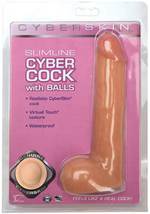 Реалистичный фаллоимитатор CyberSkin, 18 см