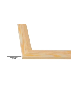 Деревянная рама 70x70 для картин на подрамнике сеч. 30x15