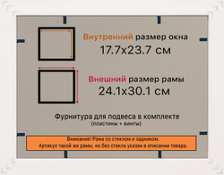 Рамка 17,7x23,7 для постера и фотографий