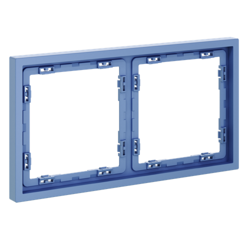Рамка пластиковая на 2 поста, (деним) Voltum S70 VLS100215