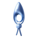 Голубое эрекционное лассо 2,2см с вибрацией Satisfyer Sniper Ring Blue