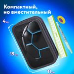 Пенал ЮНЛАНДИЯ, 2 отделения, ламинированный картон, конгрев, 19х11 см, "Soccer ball", 270888