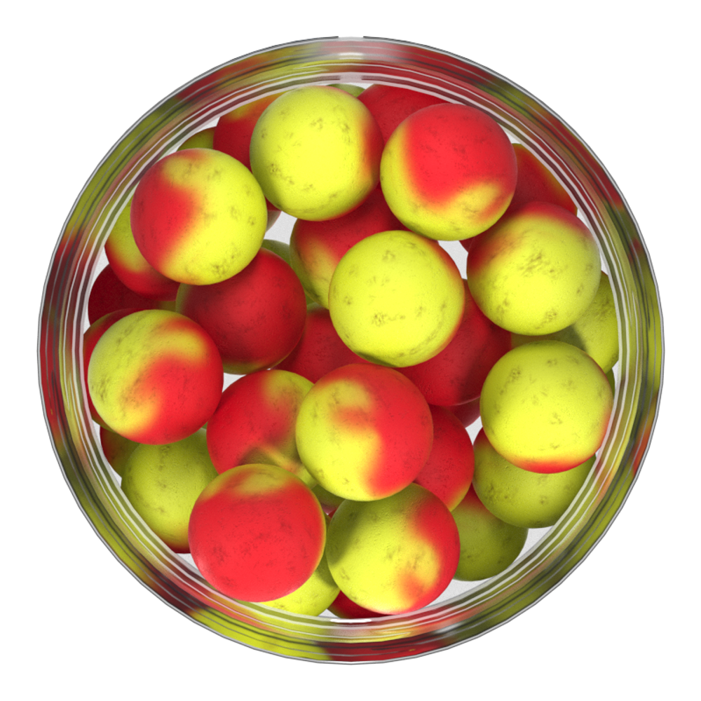 Бойлы насад. плав. двух цв. Sonik Baits CORN-CRAB Fluo Pop-ups 14мм 90мл