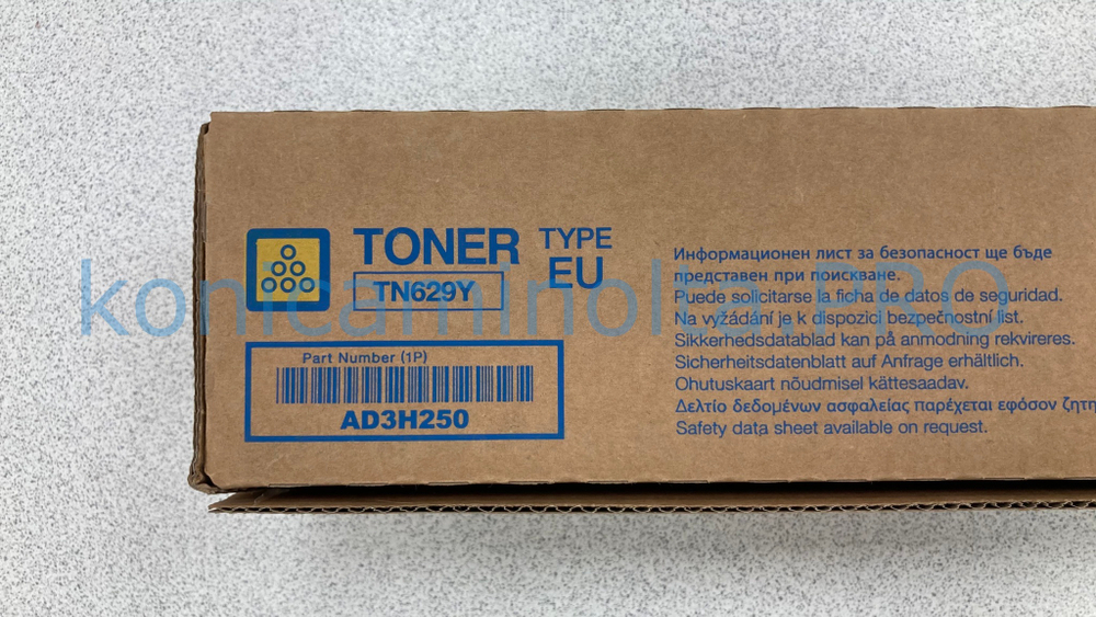 Тонер TN-629Y оригинальный Konica Minolta желтый AD3H250