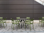 Стол пластиковый Siesta Contract Max Table Ø90, черный