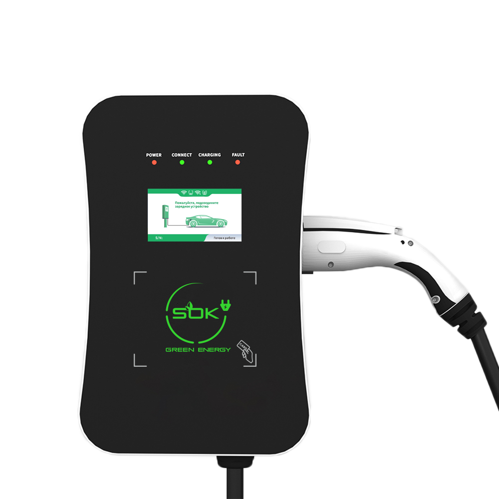 Зарядная станция S'OK Green Energy M3W Series Wallbox EV Charger, 1 фаза, 7 кВт, 32a/220v (SM3W10732542-5wf) - 2