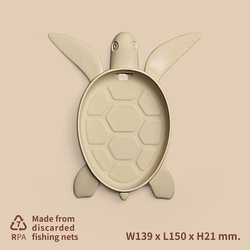 Мыльница Qualy Turtle серая