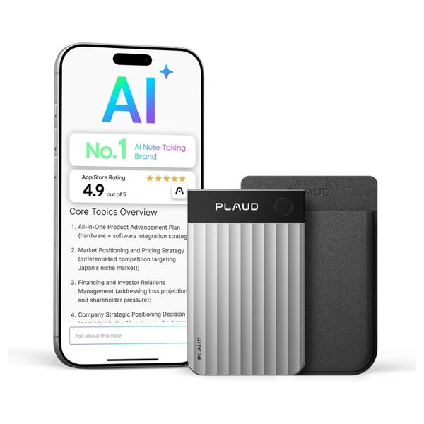 Цифровой диктофон Plaud Note Pro с поддержкой ChatGPT, Серебристый | Silver