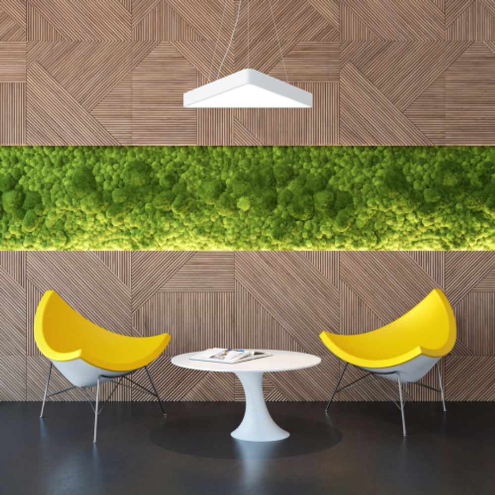 Светильник LED ЭРА Geometria SPO-152-W-40K-048 Delta 48Вт 4000К 3500Лм IP40 800*800*80 белый подвесной | Декоративные светильники Geometria
