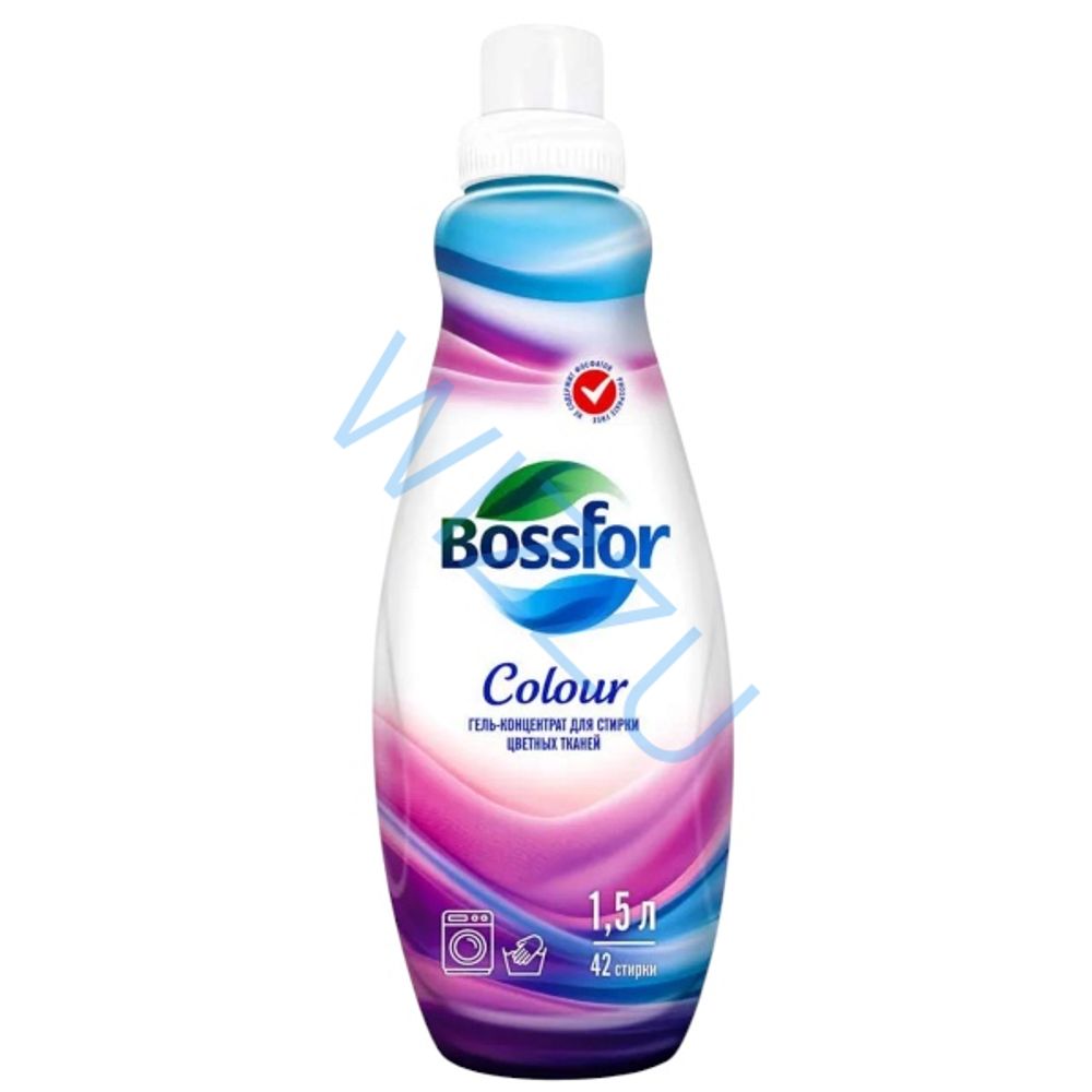 Гель-концентрат для стирки BOSSFOR для цв тканей колор 1,5л