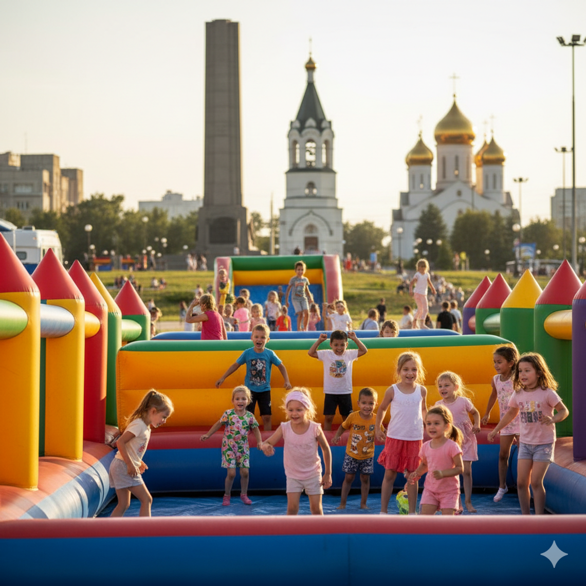 Надувной батут купить в Копейске недорого 🎉