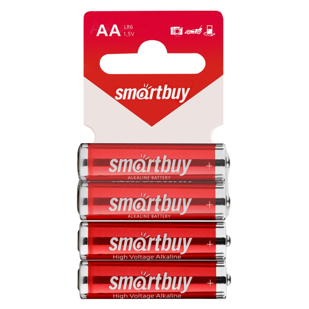 Батарейка алкалиновая Smartbuy LR6/4SB (60/720) (SBBA-2A04SB)