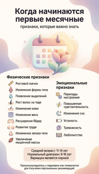 Когда начинаются первые месячные: признаки, которые важно знать? Когда начинаются первые месячные: признаки, которые важно знать?