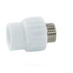 Муфта PP-R комбинированная белая Дн 25х3/4" НР VALFEX 10130025