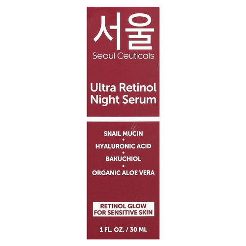 SeoulCeuticals, ночная сыворотка с ретинолом, 30 мл (1 жидк. унция)