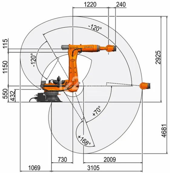 Промышленный робот KUKA KR QUANTEC, KR 270 R3100-2 K