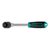 Ключ-трещотка 1/2", CrV, 72 зуба, с быстрым сбросом, матовый хром Stels — фото 4