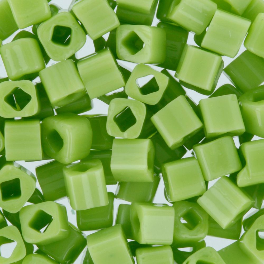 Бисер Toho Cube 1 (3 мм), 25 г (5х5 г), 0044 салатовый