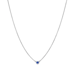 Подвеска из платины с синим сапфиром, Tiffany 💠 Yard - В наличии