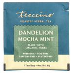 Teeccino, Жареный травяной чай, одуванчик, мокко и мята, без кофеина, 25 чайных пакетиков, 150 г (5,3 унции)