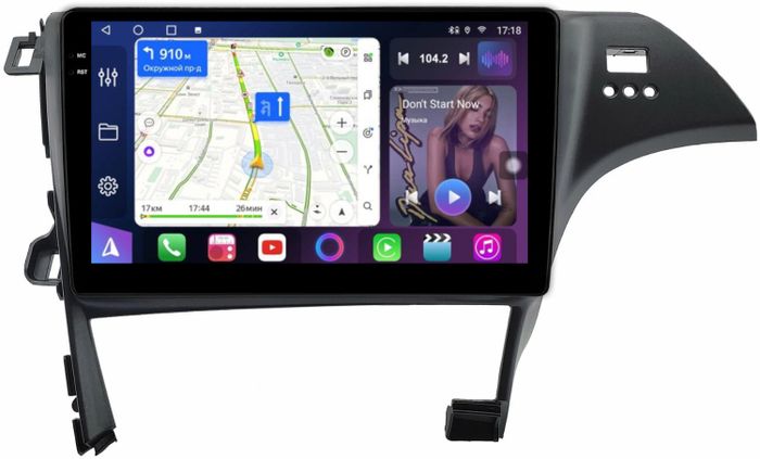 Магнитола для Toyota Prius 30 2009-2015 (правый руль) - FarCar S400-TS18 монитор 10.36" QLED на Android 14, CarPlay, 4G SIM-слот