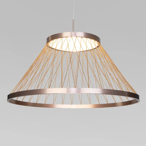 Подвесной светильник Cesta 40017/1 LED коричневый Eurosvet