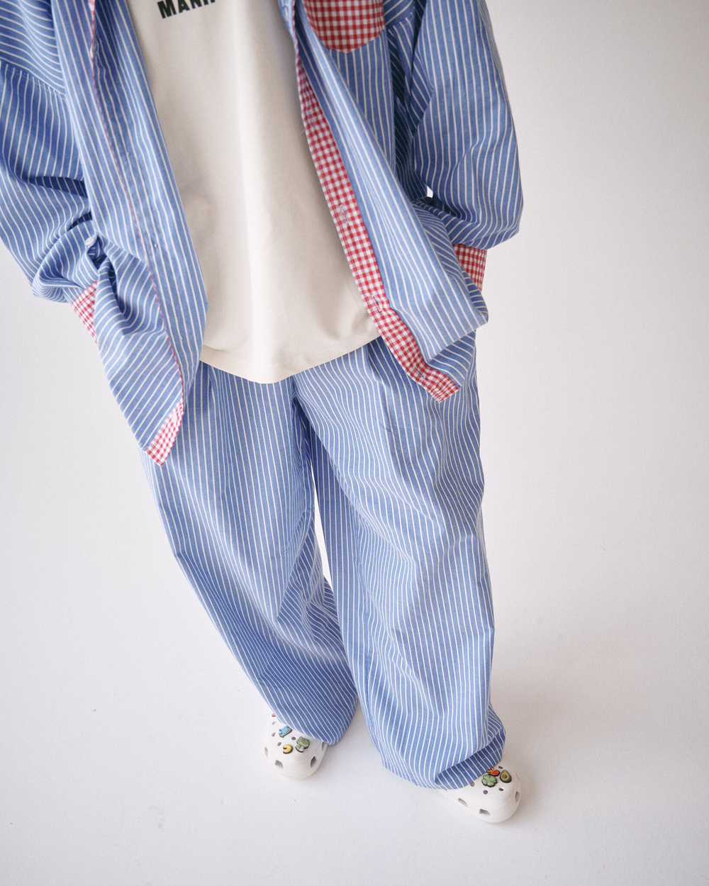 Oversized Shirt Blue-Red