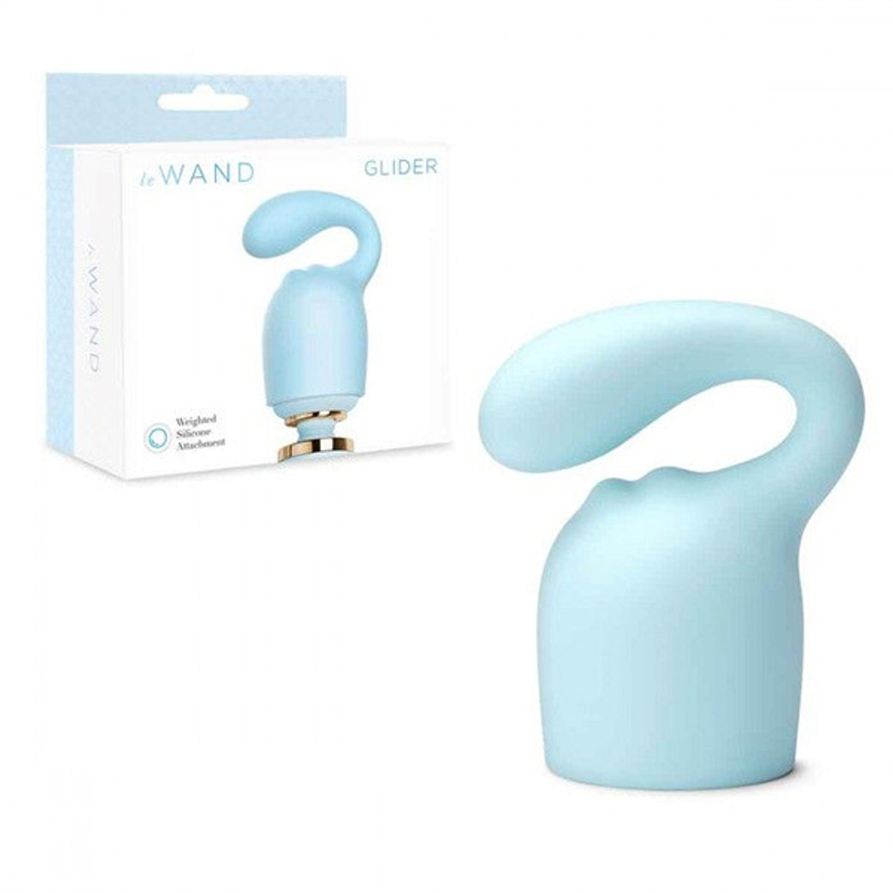 Голубая насадка 12см Glider для массажера Le Wand LW-042