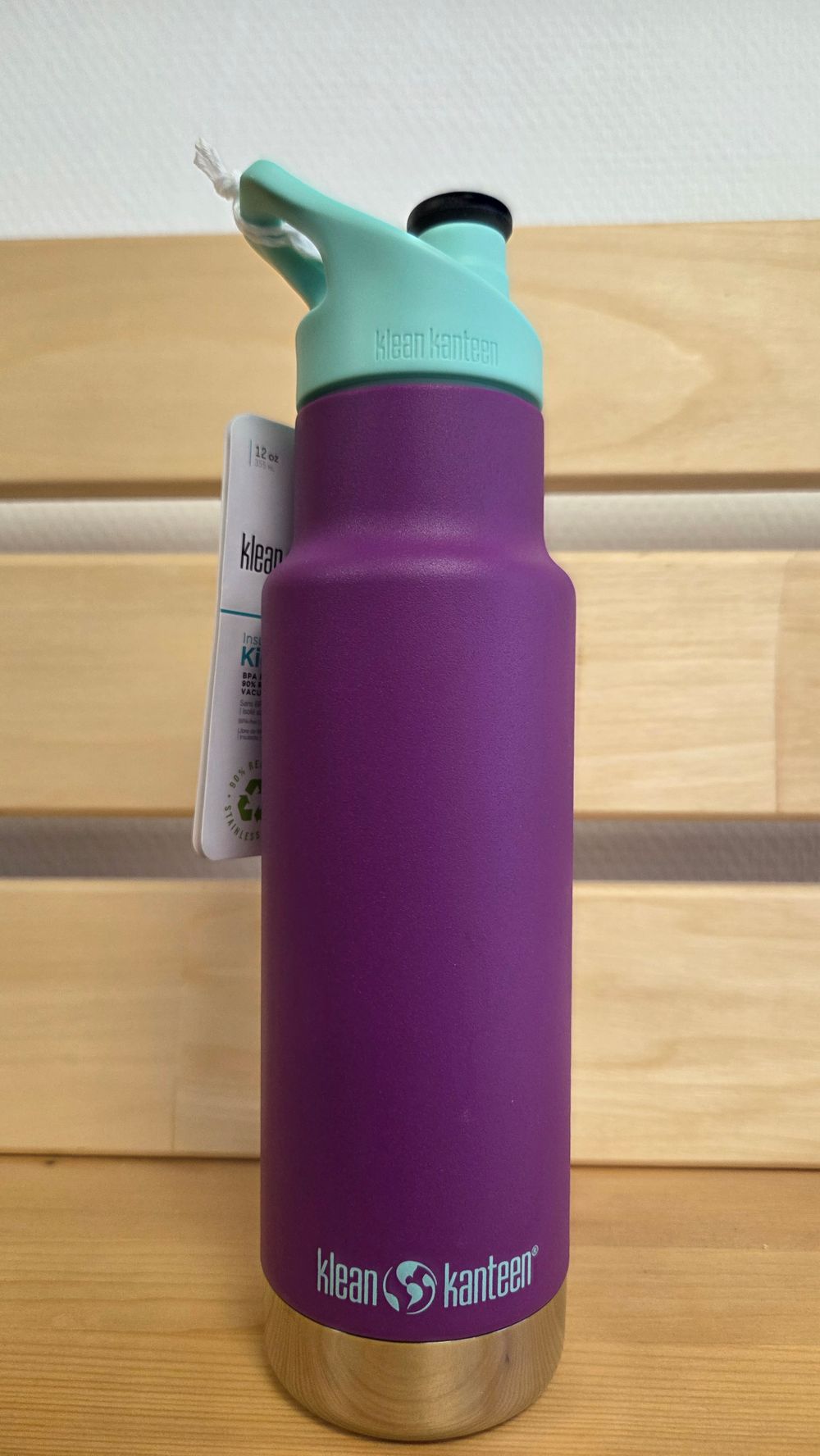 Детская термобутылка Klean Kanteen Insulated Kid Classic Narrow 12oz (355 мл) Sparkling Grape (потертости)
