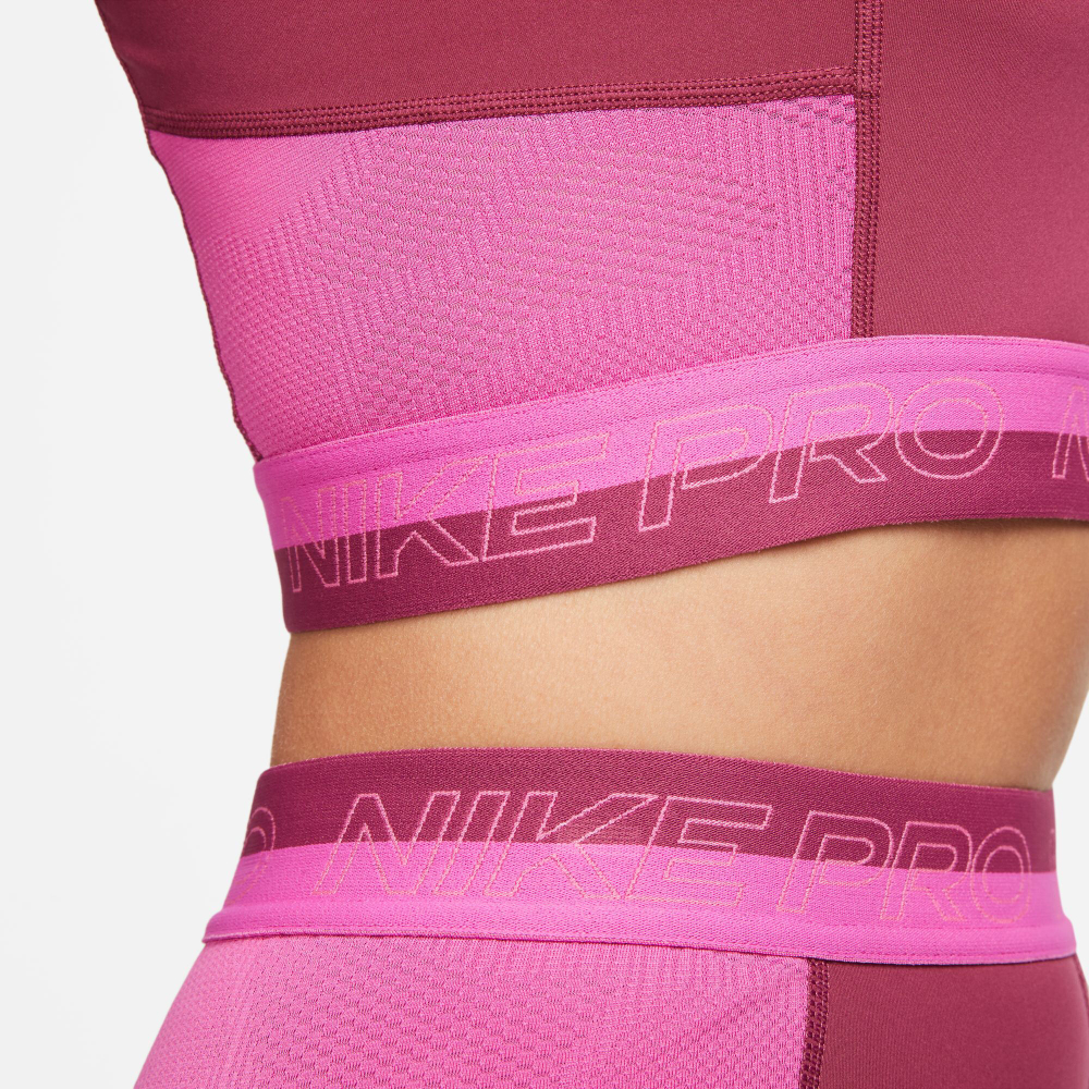 Женская теннисная майка Nike Dri-Fit Performance Cropped Tank Top Women - Red, Pink