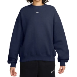 Женская теннисная куртка Nike Studio Fleece Medium Weight Oversized Crew - midnight navy/sail