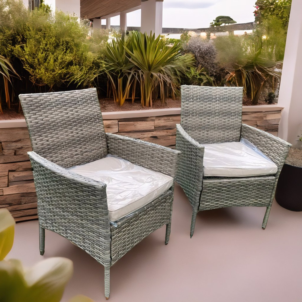 Комплект мебели из ротанга «VIRGINIYA BALCONY SET» Greige