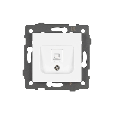 Механизм компьютерной розетки SCT-MPC1-PL-WH-V (RJ-45, CAT6) (Arlight, -)