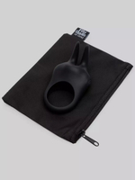Черное эрекционное виброкольцо Sensation Rechargeable Vibrating Rabbit Love Ring (Цвет: черный)