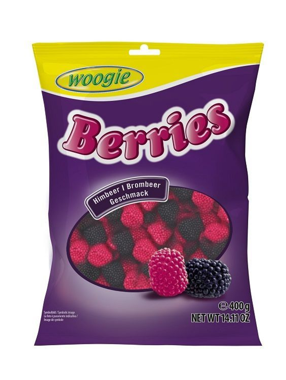 Фруктовые конфеты WOOGIE "BERRIES" 400 г (из Финляндии)