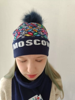 Шапка с шарфом комплект