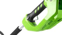 Триммер струнный аккумуляторный GREENWORKS GD40BC, 40В,35см, б/щ, с ножом, с 1АКБ 4Ач и ЗУ  (1301507UB)