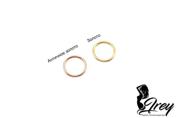 Кольцо Arta-F, 15 мм, металл, античное золото