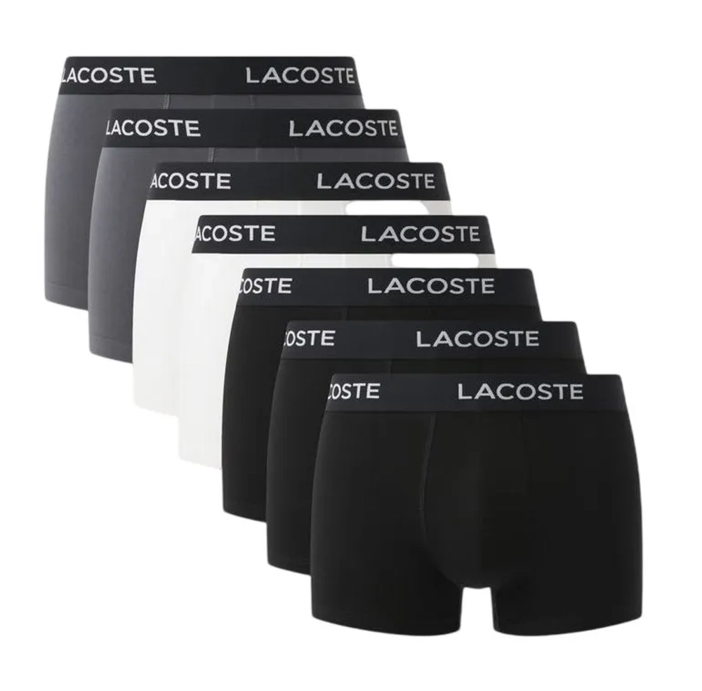 Мужские спортивные боксеры Lacoste Cotton Jersey Trunks 7P - multicolor