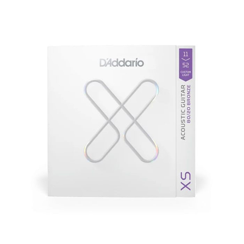 D'ADDARIO XSABR1152 - струны для акустической гитары, бронза ультратонким покрытием XS, 10-52