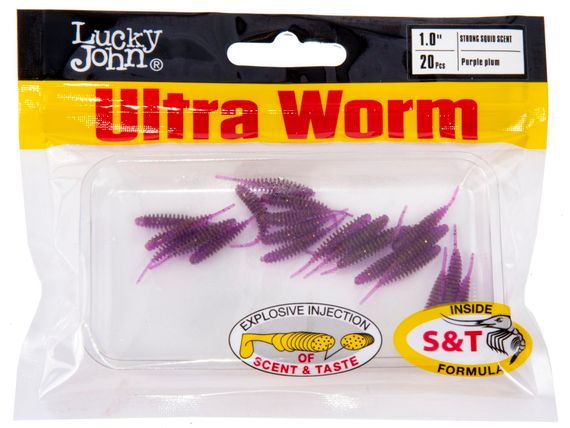 Слаги съедобные LJ Pro Series ULTRAWORM 1,0in (2,54 см), цв. S13, 20 шт.