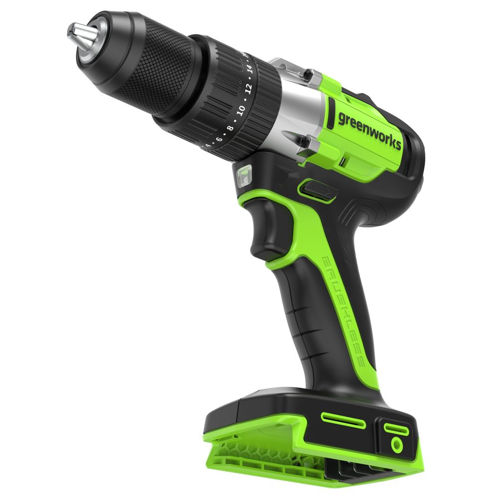 Аккумуляторная ударная дрель шуруповерт Greenworks GD24DD60, 3704107,24v, без АКБ и ЗУ