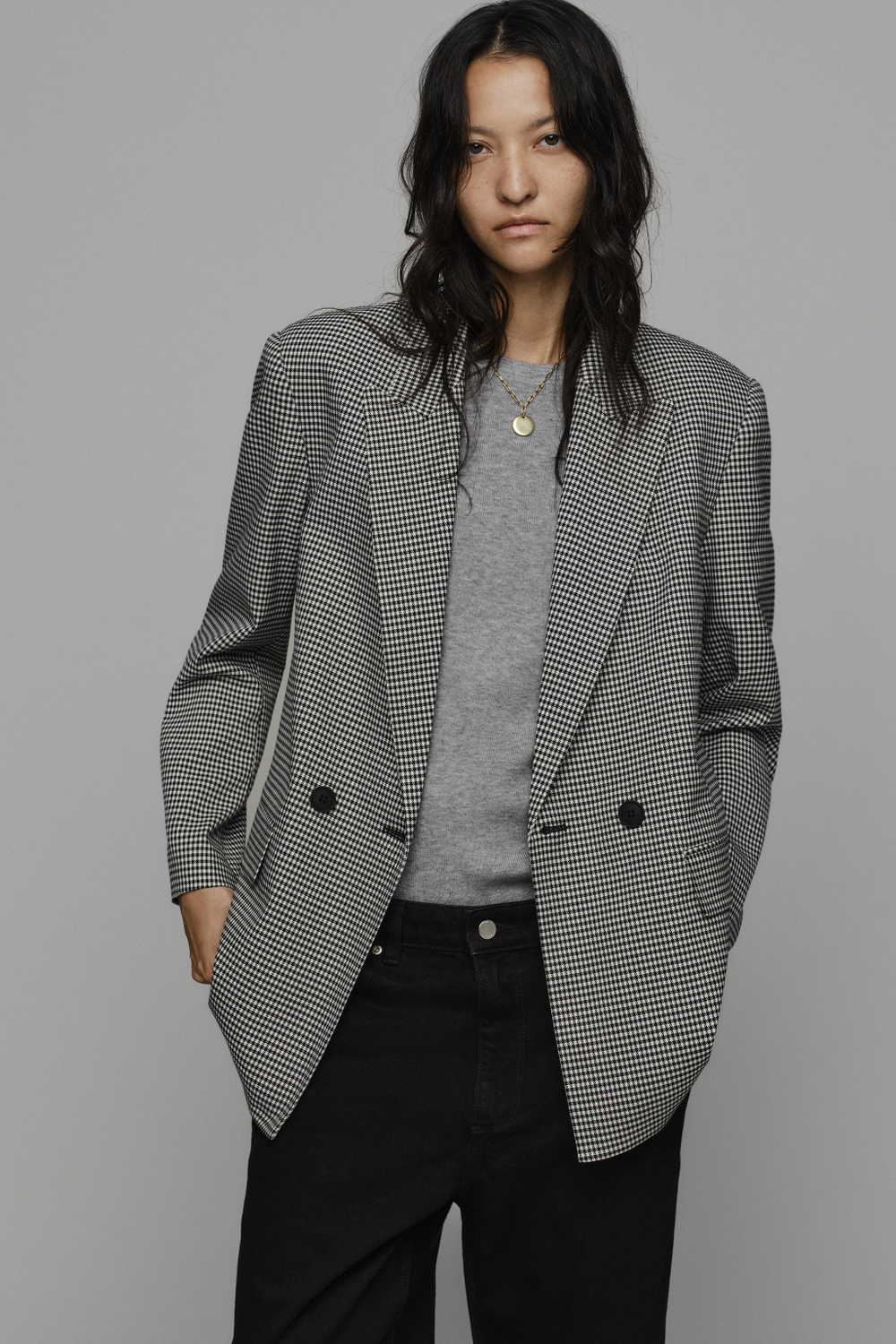 ДВУБОРТНЫЙ БЛЕЙЗЕР ОВЕРСАЙЗ — ZARA