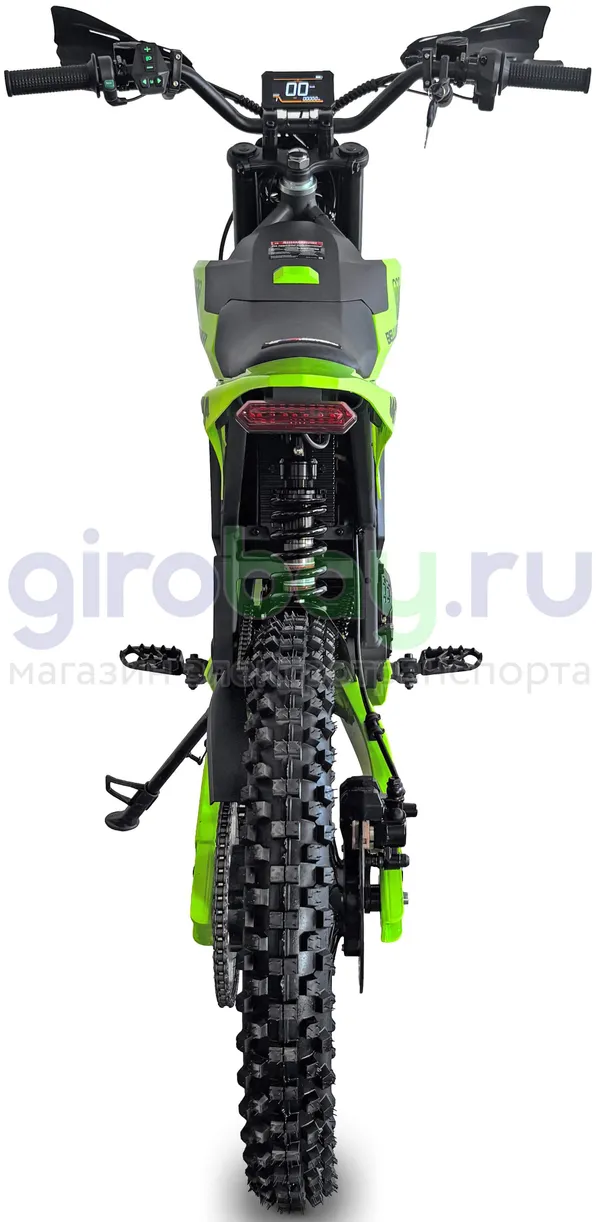 Электромотоцикл Эндуро WHITE SIBERIA BELLLUGA 02 6000W (72V/27Ah) - Зелёный фото №3
